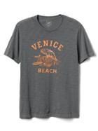 Gap Women Venice Beach Graphic Tee - Soft Black