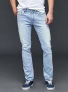 Gap Men Authentic 1969 Skinny Fit Jeans - Light Bleached