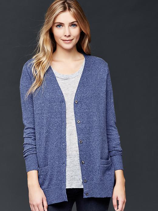 Gap V Neck Cardigan Sweater - New Classic Navy