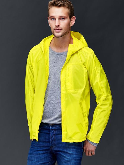 Gap Men Packable Jacket - Vibrating Yellow