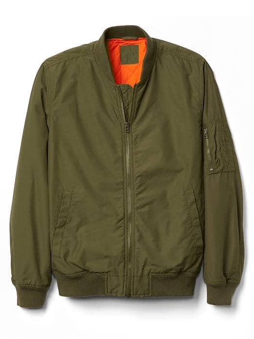 Gap Men Classic Bomber Jacket - Surplus