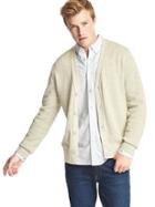 Gap Men Budding V Neck Cardigan - Cream