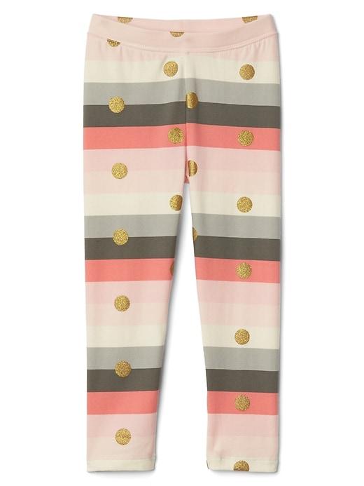 Gap Print Stretch Jersey Leggings - Pink Stripe