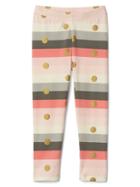 Gap Print Stretch Jersey Leggings - Pink Stripe