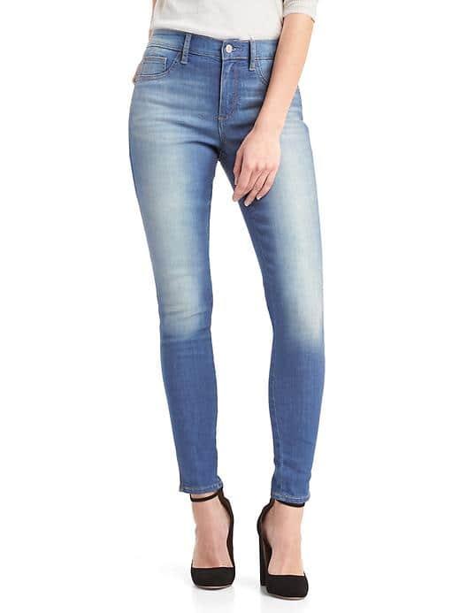 Gap Mid Rise Legging Jeans - Dark Indigo