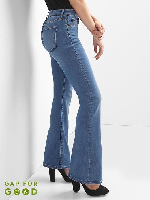 Gap Mid Rise Curvy Perfect Boot Jeans - Medium Indigo