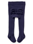 Gap Ruffle Sweater Tights - Dark Night