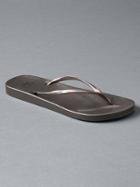 Gap Women Rubber Flip Flops - Pewter Gray