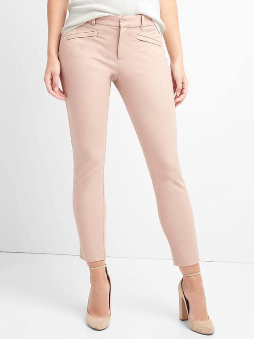 Gap Women Bi Stretch Skinny Ankle Pants - Willow Pink