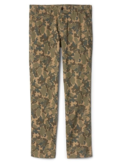 Gap Men Vintage Wash Slim Fit Khakis Stretch - Camo Print