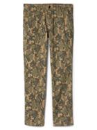 Gap Men Vintage Wash Slim Fit Khakis Stretch - Camo Print