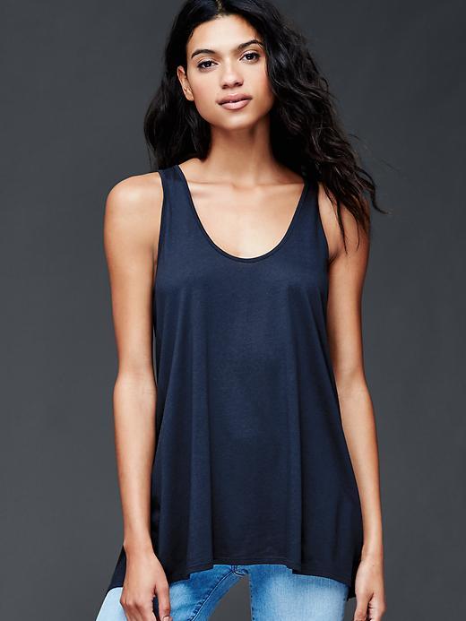Gap Women Scoop Tank - True Indigo