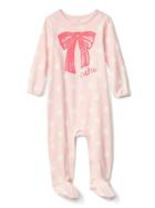 Gap Cutie Dots Footed One Piece - Pink Cameo