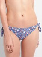 Gap Women Side Tie Bikini Bottom - Blue Floral