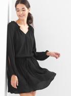 Gap Women Open Sleeve Swing Dress - True Black