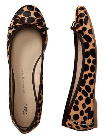 Gap Animal Print Ballet Flats - Leopard Print