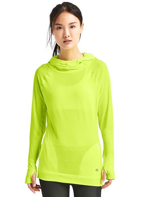 Gap Women Gapfit Breathe Heathered Hoodie - Active Yellow