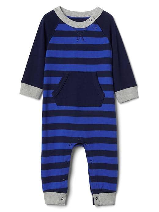 Gap Stripe Raglan Kanga One Piece - Elysian Blue