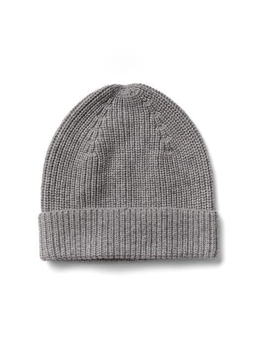 Gap Men Ribbed Beanie - Grey Heather