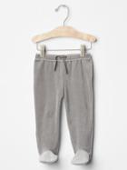 Gap Organic Velour Footed Pants. - Oxide Grey