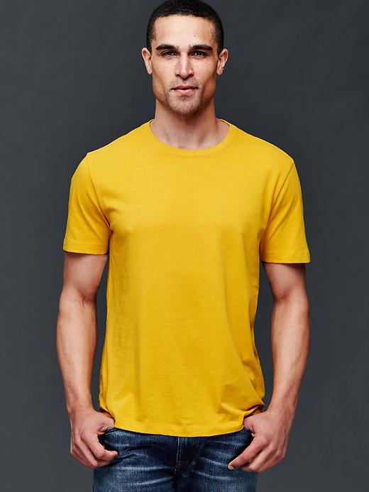 Gap Men Essential Short Sleeve Crew T Shirt - Rugby Gold