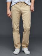 Gap Men Authentic 1969 Broken Twill Straight Fit Jeans - Khaki