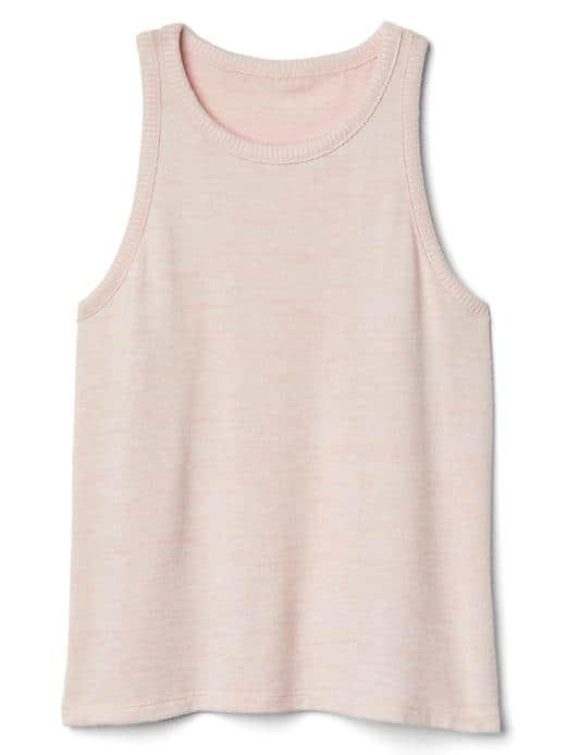 Gap Women Softspun Racerback Tank - Pink Standard