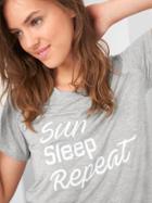 Gap Women Mix And Match Short Sleeve Sleep Shirt - Light Heather Grey