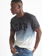 Gap Men Dip Dye Logo Tee - Moonless Night