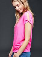 Gap Twist Short Sleeve Top - Happy Pink