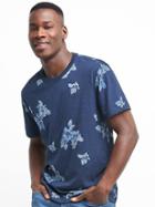 Gap Men Hibiscus Short Sleeve Tee - Tapestry Navy