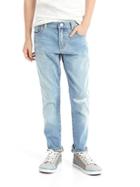 Gap High Stretch Rip & Repair Slim Jeans - Light Wash