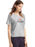 Gap Women Graphic Sleep Tee - I Love Sleep