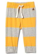 Gap Rugby Stripe Pull On Pants - Yellow Stripe