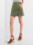 Gap Women Wrap Utility Mini Skirt - Desert Cactus