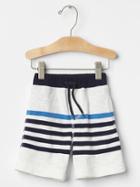 Gap English Stripe Pull On Shorts - New Off White