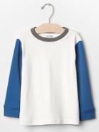 Gap Colorblock Ribbed Tee - New Off White