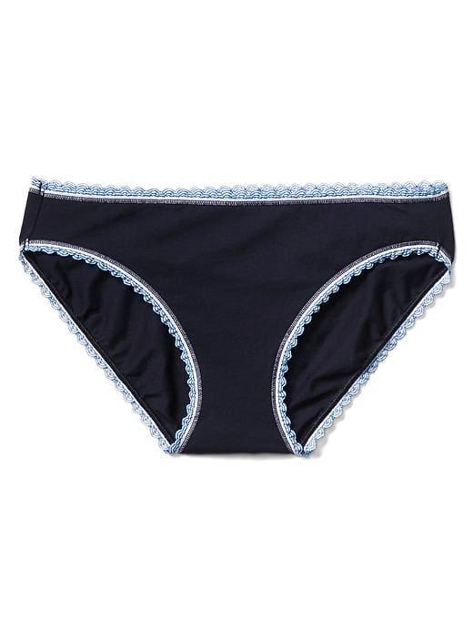 Gap Women Print Low Rise Bikini - Dark Indigo