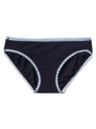 Gap Women Print Low Rise Bikini - Dark Indigo
