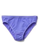 Gap Women High Cut Logo Bikini - Baja Blue