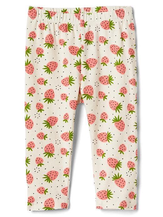 Gap Print Stretch Jersey Leggings - Strawberry Print