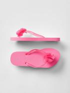 Gap Flower Flip Flops - Neon Light Pink