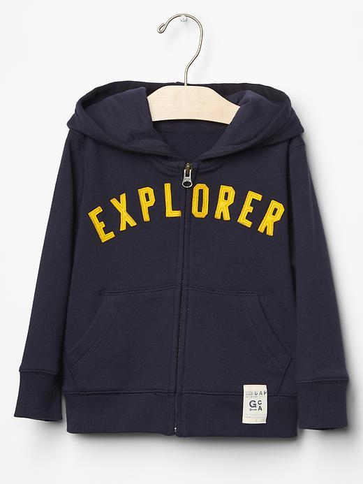 Gap Explorer Zip Hoodie - True Indigo