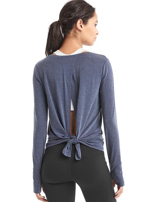 Gap Women Gapfit Breathe Tie Back Tee - True Indigo