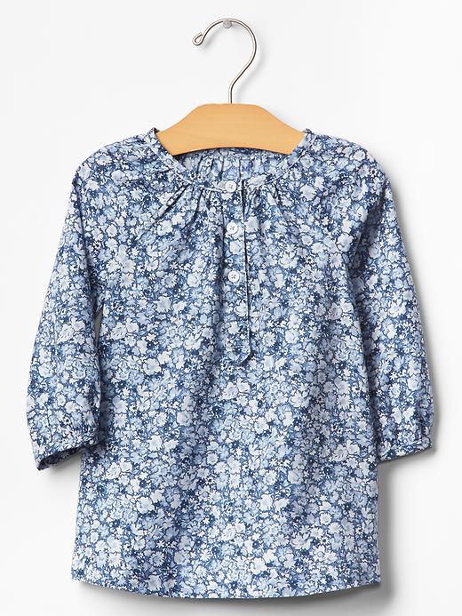 Gap Floral Top - Blue Floral Print
