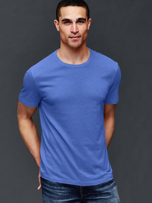 Gap Men Essential Short Sleeve Crew T Shirt - Imperial Blue