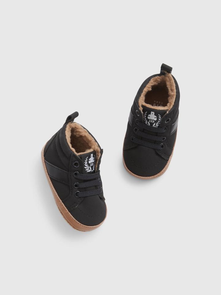 Baby Sherpa-lined High Top Sneakers