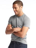 Gap Men Stretch Crew T Shirt - Heather Grey