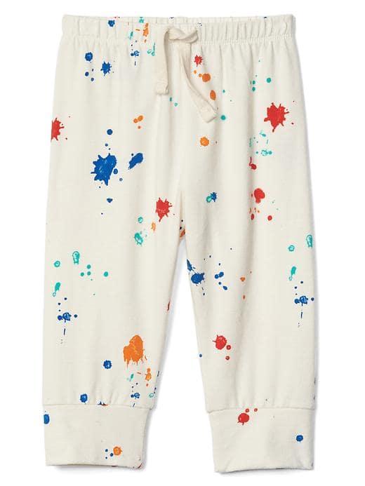 Gap Print Stretch Jersey Pants - Paint