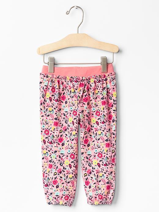 Gap Floral Print Joggers - Pink Floral